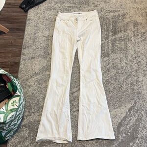 Celebrity Pink Flare White Jeans 26